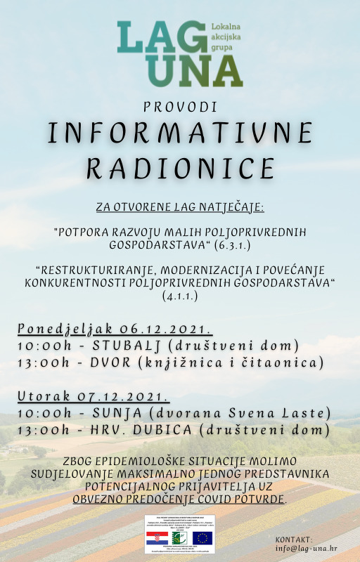 Plakat informativne radionice 2021