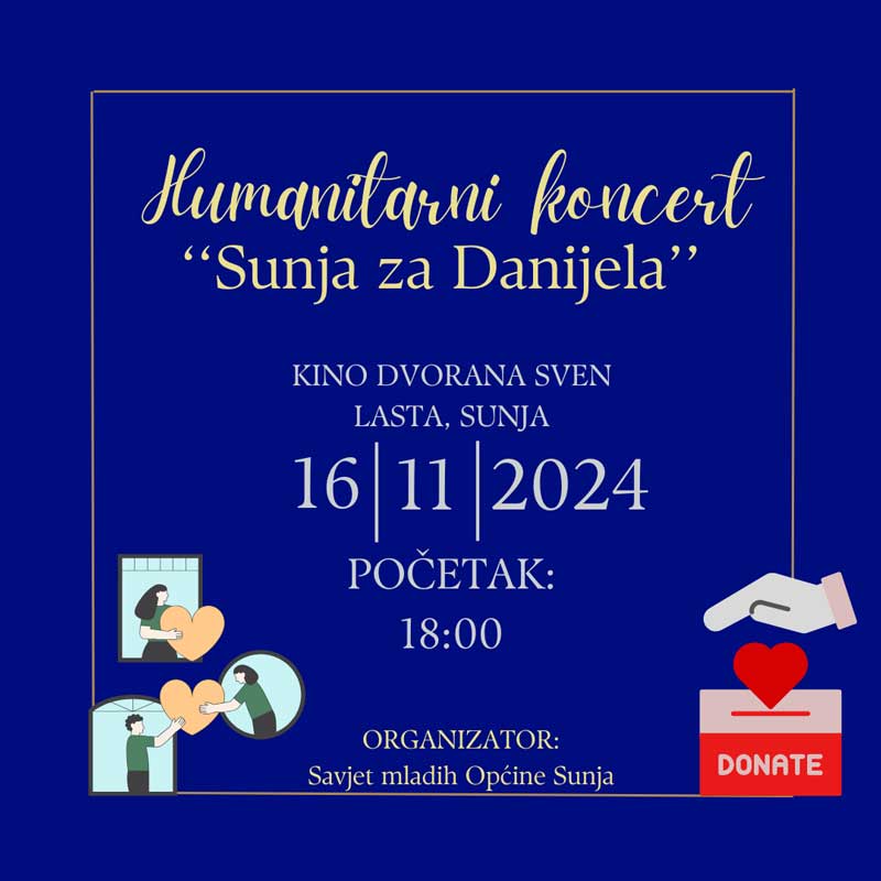 Humanitarni koncert ”Sunja za Danijela” 
