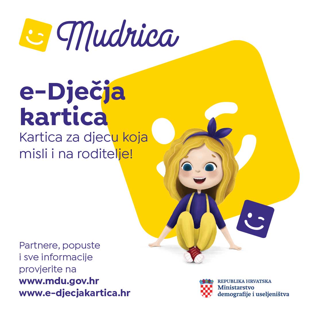 E - dječja kartica Mudrica