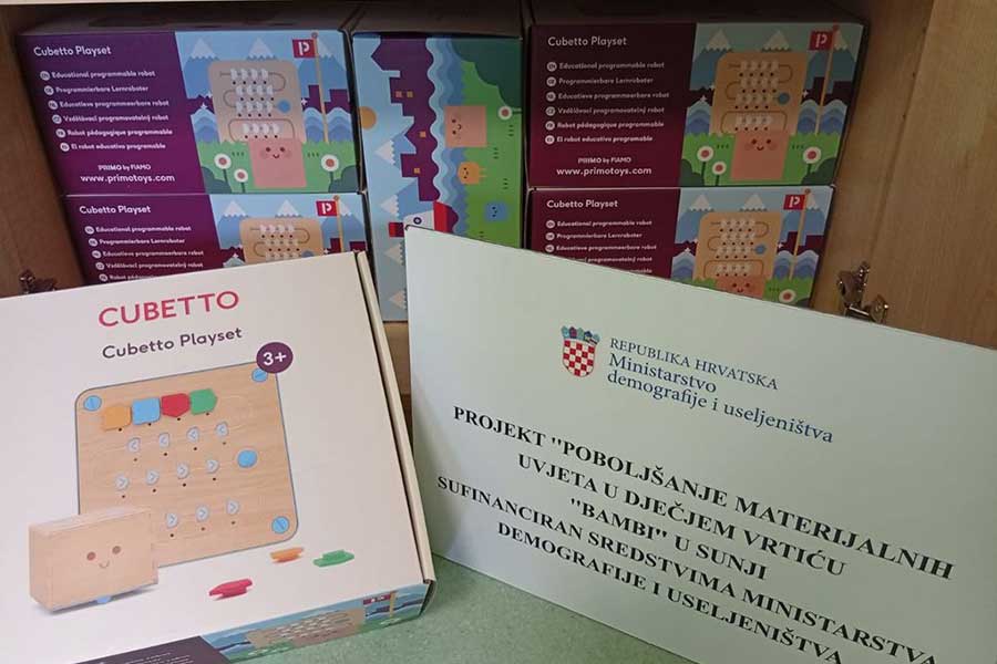 Nabavljena oprema za sportski program u sunjskom vrtiću