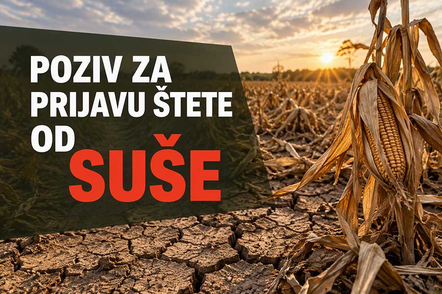 Poziv za prijavu štete uslijed prirodne nepogode – SUŠE